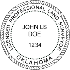 Oklahoma Engineer Seal Rubber Stamp